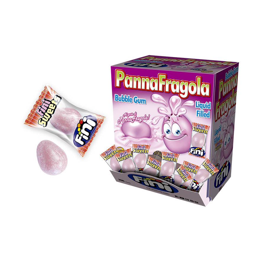 Chiclete Recheada Panna Fragola