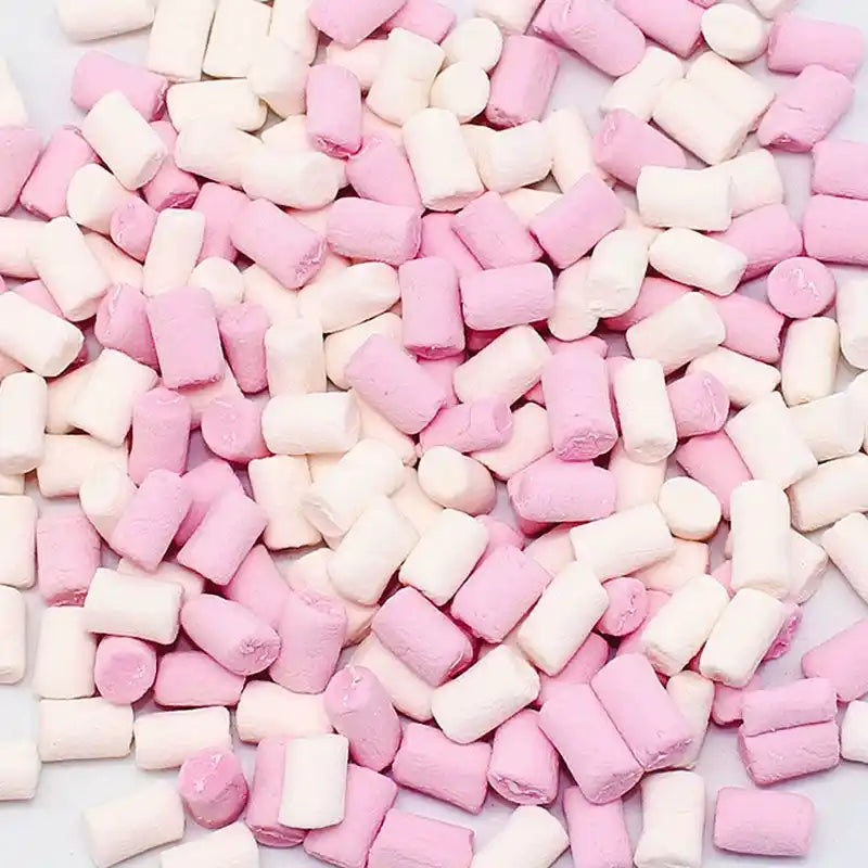 Marshmallows Topping Rosa e Branco